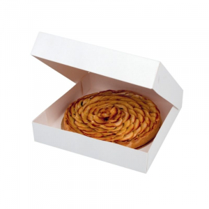 Cardboard Pastry Box - 6 Glued Corners - 20 x 20 cm - Pack of 50