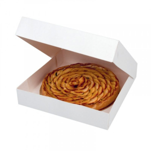 Caixa de Confeitaria em Cartão Branco - 29 x 29 cm - Lote de 50 - FourniResto