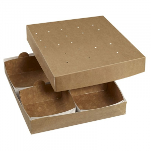 Modulo 260 Meal Box for Cardboard Tray - 260 x 260 mm - Pack of 160