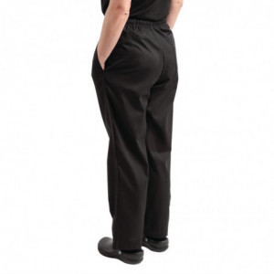 Mixed Easyfit Black Teflon Treated Kitchen Pants - Size XXL - Whites Chefs Clothing - Fourniresto