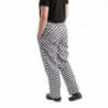 Easyfit Kitchen Pants in White and Black Checkered - Size M - Whites Chefs Clothing - Fourniresto
