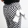Easyfit Kitchen Pants in White and Black Checkered - Size M - Whites Chefs Clothing - Fourniresto