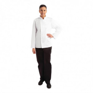 Unisex White Long Sleeve Vegas Kitchen Jacket - Size S - Whites Chefs Clothing - Fourniresto