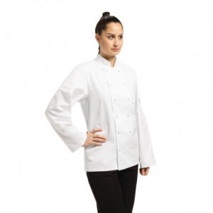 Unisex White Long Sleeve Vegas Chef Jacket - Size Xs - Whites Chefs Clothing - Fourniresto