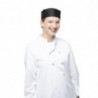 Calot de Cuisine Noir en Polycoton - Taille M 58,4 cm - Whites Chefs Clothing - Fourniresto