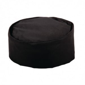 Gorro de Cozinha Preto em Poliéster/Algodão - Tamanho XL 63,5 cm - Whites Chefs Clothing - Fourniresto