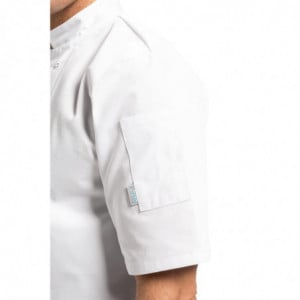 Casaco de Cozinha Unissexo Branco de Mangas Curtas Vegas - Tamanho S - Whites Chefs Clothing - Fourniresto