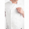 Casaco de Cozinha Unissexo Branco de Mangas Curtas Vegas - Tamanho Xs - Roupas de Chef Branco - Fourniresto