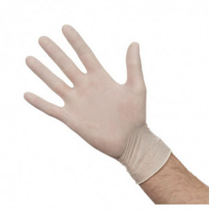Powdered Latex Gloves - Size L - Pack of 100 - FourniResto - Fourniresto