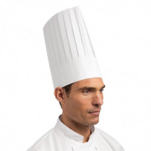 Disposable White Chef Hat - One Size - Pack of 50 - FourniResto - Fourniresto