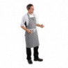 Black and white checkered bib apron 970 x 710 mm - Whites Chefs Clothing - Fourniresto