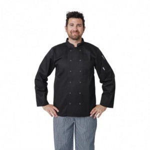 Unisex Black Long Sleeve Vegas Chef Jacket - Size XXL - Whites Chefs Clothing