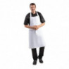 Avental Bavete Branco 711 X 656 Mm - Vestuário de Chef Branco - Fourniresto