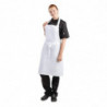 Avental Bavete Branco 711 X 656 Mm - Vestuário de Chef Branco - Fourniresto