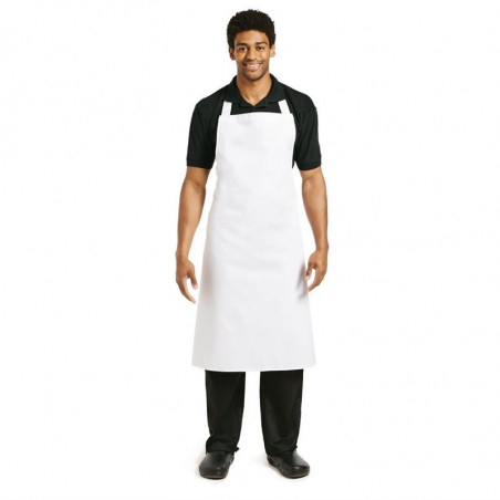 White Bib Apron - Size XL 915 x 1066 mm - Whites Chefs Clothing - Fourniresto