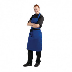 Avental Bavete Azul Royal 710 X 970 Mm - Vestuário de Chef Branco - Fourniresto