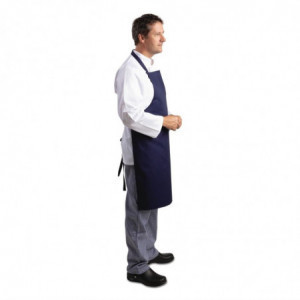 Tablier Bavette Bleu Marine 710 X 970 Mm - Whites Chefs Clothing - Fourniresto