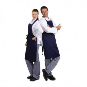 Tablier Bavette Bleu Marine 710 X 970 Mm - Whites Chefs Clothing - Fourniresto
