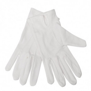 White Service Gloves for Men - Size L/XL - FourniResto - Fourniresto