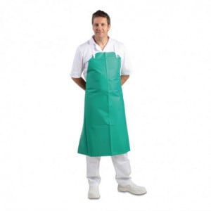 Avental Bavete Impermeável Muito Resistente Verde 1070 X 910 Mm - Vestuário de Chefes Whites - Fourniresto