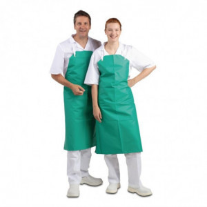 Avental Bavete Impermeável Muito Resistente Verde 1070 X 910 Mm - Vestuário de Chefes Whites - Fourniresto