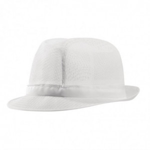 White Trilby Hat With Mesh - Size L 590 mm - FourniResto - Fourniresto