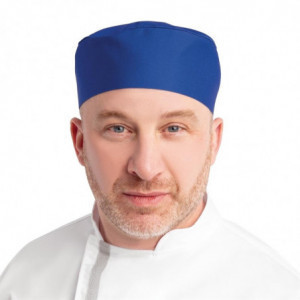 Royal Blue Polycotton Chef Skull Cap - One Size - Whites Chefs Clothing - Fourniresto