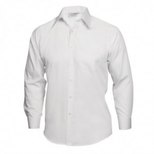 Camisa branca unissexo de mangas compridas Uniform Works - Tamanho L - Chef Works - Fourniresto