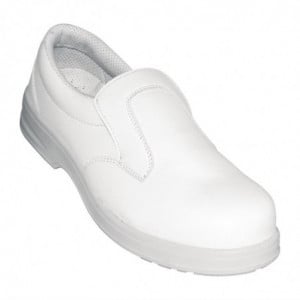 White Safety Moccasins - Size 40 - Lites Safety Footwear - Fourniresto