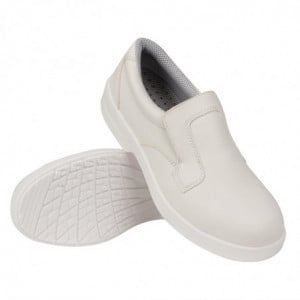 White Safety Moccasins - Size 40 - Lites Safety Footwear - Fourniresto