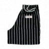 Unisex Black and White Striped Baggy Chef Pants - Size XL - Chef Works - Fourniresto
