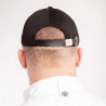 Cool Vent Black Baseball Cap With Grey Trim - One Size - Chef Works - Fourniresto