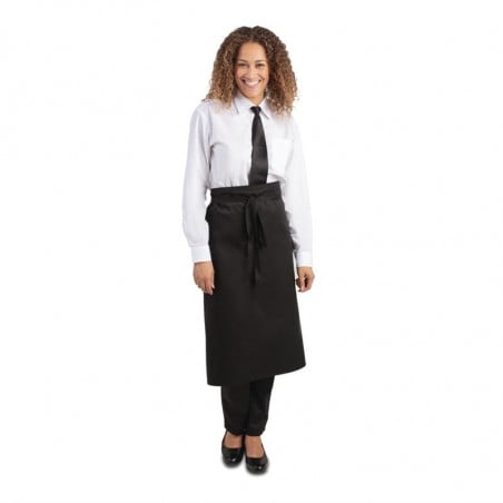 Avental Padrão Preto em Poliéster/Algodão 914 x 762 mm - Whites Chefs Clothing - Fourniresto