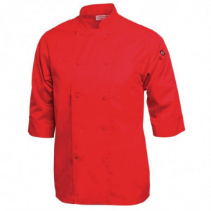 Casaco de Cozinha Unissex Vermelho - Tamanho L - Chef Works - Fourniresto