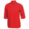Veste De Cuisine Mixte Rouge - Taille L - Chef Works - Fourniresto
