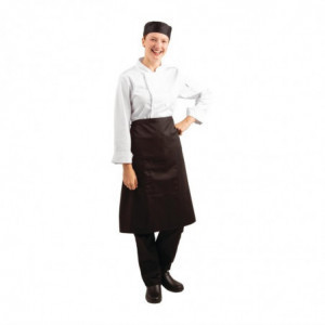 Standard Black Server Apron 1000 x 700 mm - Whites Chefs Clothing - Fourniresto