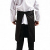 Avental de garçom padrão preto 1000 x 700 mm - Roupas de chefes brancos - Fourniresto