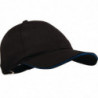 Black Cool Vent Baseball Cap with Blue Trim in Polycotton - One Size - Chef Works - Fourniresto