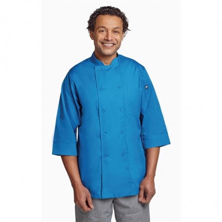 Casaco de Cozinha Unissex Azul - Tamanho M - Chef Works - Fourniresto