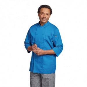 Unisex Blue Kitchen Jacket - Size M - Chef Works - Fourniresto