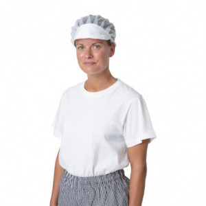 Charlotte em Branco de Nylon - Tamanho Único - Roupa de Chef Branco - Fourniresto