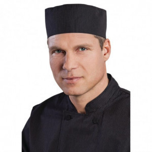 Cool Vent Chef Beanie with Fine White Stripes - One Size - Chef Works - Fourniresto