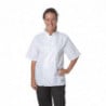 Casaco de Cozinha Branco de Mangas Curtas Boston - Tamanho XL - Whites Chefs Clothing - Fourniresto