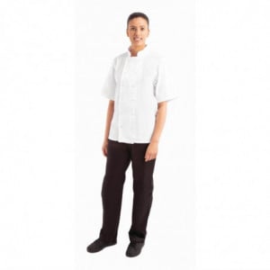 Casaco de Cozinha Branco de Mangas Curtas Boston - Tamanho XXL - Whites Chefs Clothing - Fourniresto