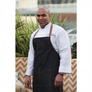 Black Urban Memphis Bib Apron 890 x 1005 mm - Chef Works - Fourniresto