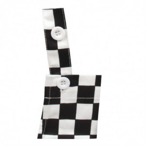 Black and White Checkered Bib Apron for Children - Whites Chefs Clothing - Fourniresto