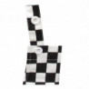 Babete com xadrez preto e branco para criança - Roupas de chef brancas - Fourniresto