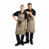 Avental Bavete Olive em Poliéster/Algodão 711 x 965 mm - Vestuário de Chefes Whites - Fourniresto