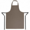 Light Brown Polycotton Bib Apron 711 x 965 mm - Whites Chefs Clothing - Fourniresto