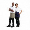 Short Olive Polycotton Server Apron 373 x 750 mm - Whites Chefs Clothing - Fourniresto